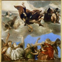 Saint Mark Rewarding the Theological Virtues